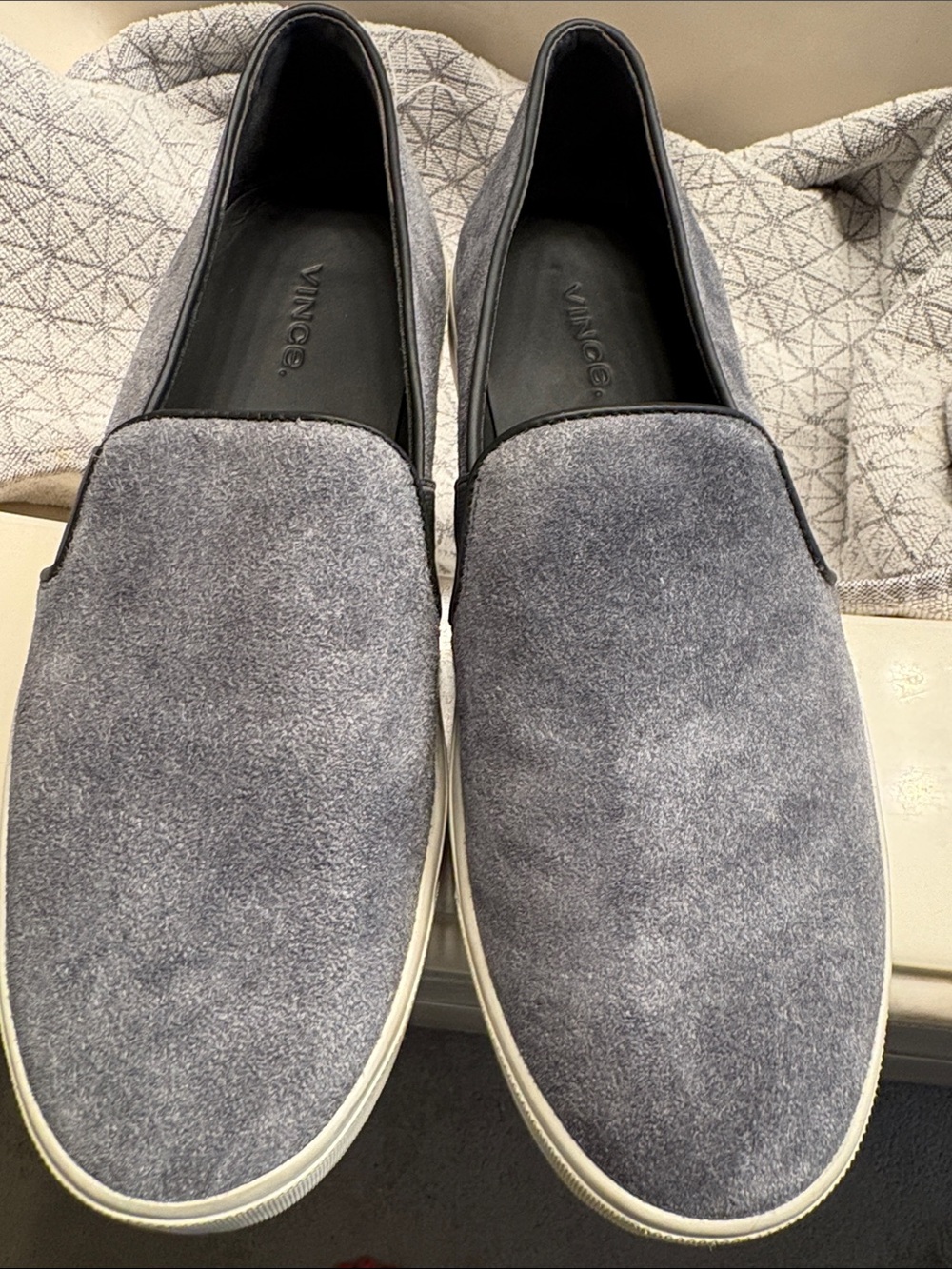 Vince. Gray Suede Slip-On Sneakers – Women’s Size 7.5